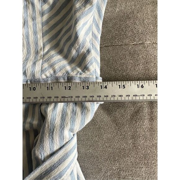 Sugar Lips Lynsea Striped Romper Womens M Blue White Coastal Boho Cottagewear - Picture 10 of 12
